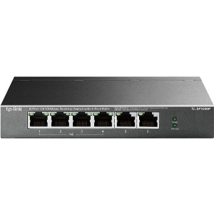 TP-LINK TL-SF1006P 6-PORT 10/100 MBPS DESKTOP SWITCH WITH 4-PORT POE+