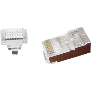 CABLEXPERT UNIVERSAL PASS-THROUGH MODULAR FTP PLUG 8P8C 100 PCS PER BAG