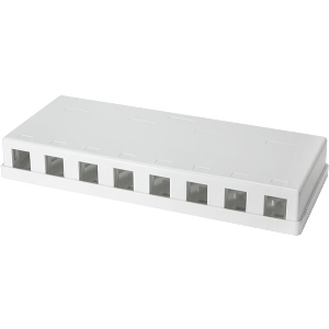 LOGILINK NK4035 SURFACE MOUNT BOX FOR KEYSTONE 8-PORT