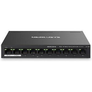 MERCUSYS MS110P 10-PORT 10/100MBPS DESKTOP SWITCH WITH 8-PORT POE+