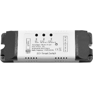 COOLSEER COL-SRS06W WIFI AND RF 2 CHANNEL SMART RELAY (AC 85-250V)