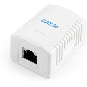 GEMBIRD NCAC-1F5E-01 CAT5E FTP SINGLE PORT SURFACE MOUNT BOX