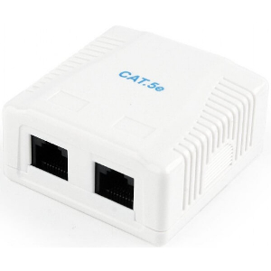 GEMBIRD NCAC-2U5E-01 CAT5E UTP 2-PORT SURFACE MOUNT BOX