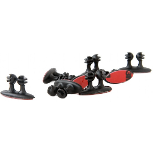 GEMBIRD CM-CC-01 SELF ADHESIVE CABLE CLIPS 8 PCS BLACK