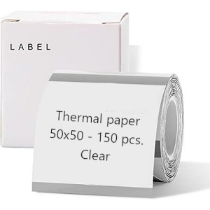 NIIMBOT THERMAL LABEL PAPER 50*50-150 TRANSPARENT 1EA01046101