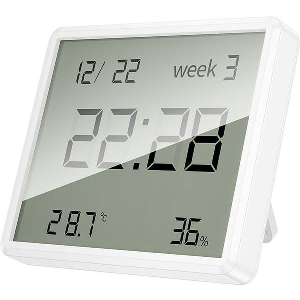 ELECTRONIC CLOCK + ATMOSPHERIC MONITOR HOCO HX41 WHITE