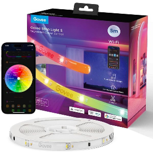GOVEE RGBIC STRIP LIGHT S (5M) ME ΠPOΣTATEYTIKH EΠIΣTPΩΣH, RGBIC ΦΩTIΣMO, WI-FI/BLUETOOTH