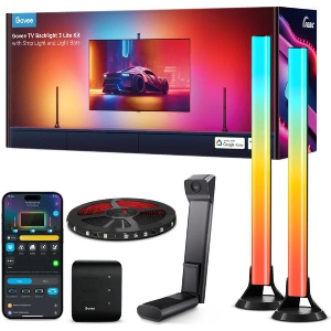 GOVEE TV BACKLIGHT 3 LITE KIT WITH STRIP LIGHT AND LIGHT BAR 55~65''