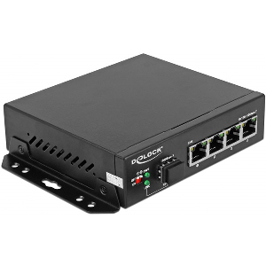 DELOCK 87704 GIGABIT ETHERNET SWITCH 4 PORT + 1 SFP