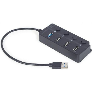 GEMBIRD 4-PORT USB HUB (1XUSB3.1+3XUSB2.0) WITH SWITCHES UHB-U3P1U2P3P-01
