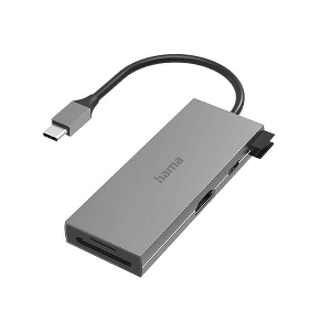 HAMA 200110 USB-C HUB MULTIPORT 6 PORTS 2X USB A USB-C HDMI SD MICRO SD