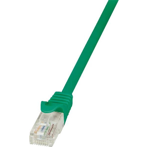 LOGILINK PATCH CABLE CAT.6 U/UTP GREEN 0,25M ECONLINE
