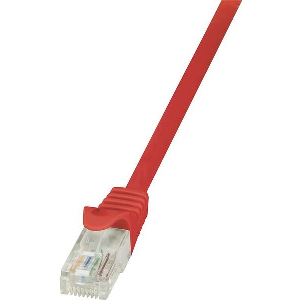 LOGILINK PATCH CABLE CAT.6 U/UTP RED 0,25M ECONLINE