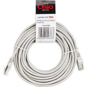 OSIO OEK-1310 KΑΛΩΔΙΟ ΔΙΚΤΥΟΥ ΕTHERNET CAT5E (FTP) RJ45 ΣΕ RJ45 10M