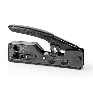 NEDIS CCGG89505BK CRIMP PLIERS CAT5 / CAT5E / CAT6 / CAT6A / CAT7 / RJ11 / RJ12 / RJ45