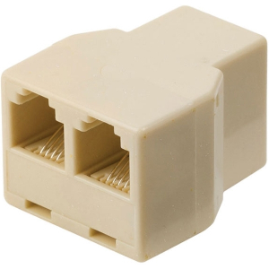 NEDIS TCGP90990IV TELECOM SPLITTER RJ11 FEMALE - 2X RJ11 FEMALE IVORY
