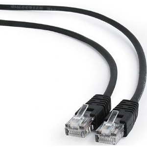 CABLEXPERT CAT5E UTP PATCH CORD BLACK 7.5M PP12-7.5M/BK