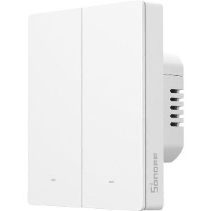 SONOFF M5-2C-80W MATTER SMART WALL SWITCH 2 CHANNELS WHITE FOR FRAME
