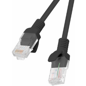 LANBERG PATCHCORD CAT.5E 1M BLACK 10-PACK