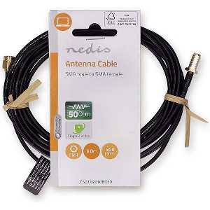 NEDIS CSGL02010BK30 SMA CABLE SMA MALE - SMA FEMALE 50OHM 3.00M BLACK
