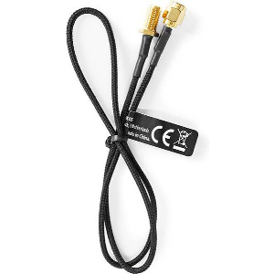 NEDIS CSGL02020BK05 SMA CABLE SMA FEMALE - SMA MALE 0.50M BLACK