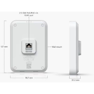 UBIQUITI ACCESS-POINT UNIFI U7-IW 802.11BE WIFI 7 (OHNE POE-ADAPTER) WITHOUT POE ADAPTER