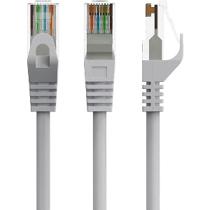CABLEXPERT UTP CAT6 PATCH CORD COPPER GREY 10M PP6U-CU-10M