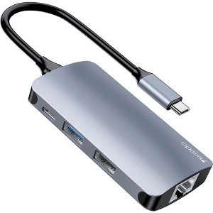 YESIDO HB15 USB-C HUB 6IN1 GREY