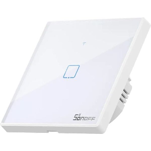 SONOFF T2EU1C-TX 1 CHANNEL WI-FI + RF 433 TOUCH WALL SWITCH ULTRA WHITE