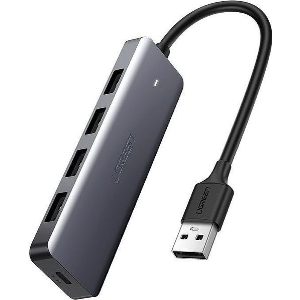 UGREEN USB HUB CM219. 4 X USB-A 3.0 - 1 X TYPE-C GREY