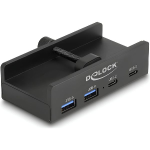 DELOCK USB 3.0 HUB 4 ΘΥΡΩΝ ΜΕ ΣΥΝΔΕΣΗ USB-C (64262)