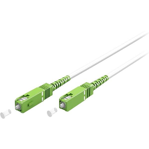 GOOBAY 59595 FIBRE-OPTIC CABLE (FTTH) SC-APC (8°) MALE - SC-APC (8°) MALE 2.00M WHITE