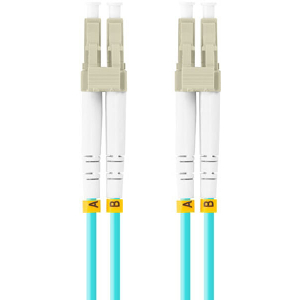 LANBERG FIBER OPTIC PATCHCORD MM LC/UPC-LC/UPC DUPLEX LSZH OM3 50/125 3.0MM 2M AQUA