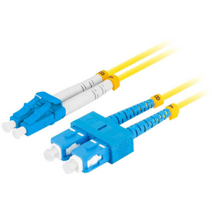 LANBERG FIBER OPTIC PATCHCORD SM SC/UPC-LC/UPC DUPLEX LSZH G657A1 3.0MM 2M YELLOW