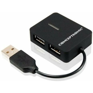 CONCEPTRONIC C4PUSB2 4 PORT USB 2.0 TRAVEL HUB