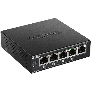 D-LINK DGS-1005P 5-PORT DESKTOP GIGABIT POE+ SWITCH
