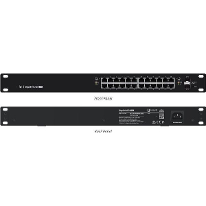 UBIQUITI ES-24-250W NETWORK SWITCH MANAGED L2/L3 GIGABIT ETHERNET (10/100/1000) (POE) 1U BLACK