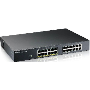 ZYXEL GS1915-24EP SWITCH 24-PORT GIGABIT MANAGED STANDALONE OR NEBULA MANAGEMENT RACK MOUNT POE