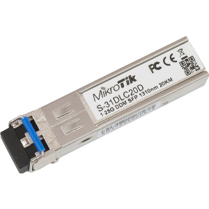 MIKROTIK S-31DLC20D SFP MODULE 1.25G 20KM