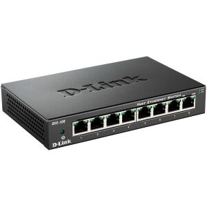 D-LINK DES-108 8-PORT FAST ETHERNET UNMANAGED DESKTOP SWITCH