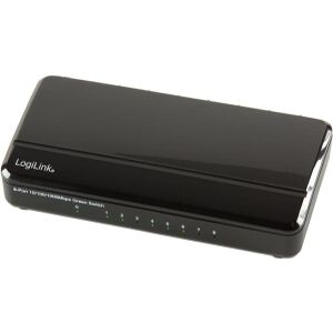 LOGILINK NS0106 8-PORT GIGABIT ETHERNET DESKTOP SWITCH BLACK