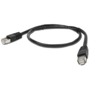 CABLEXPERT PP6-0.5M/BK BLACK PATCH CORD CAT6 MOLDED STRAIN RELIEF 50U PLUGS 0.5M