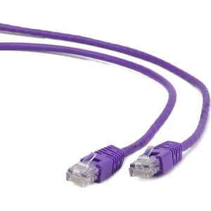 CABLEXPERT PP6-2M/V PURPLE PATCH CORD CAT6 MOLDED STRAIN RELIEF 50U PLUGS 2M