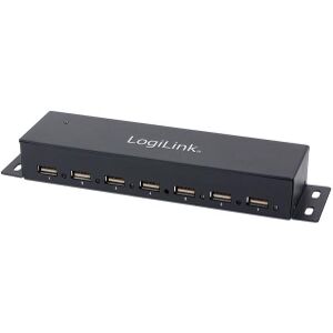 LOGILINK UA0148 USB 2.0 7-PORT HUB WITH POWER SUPPLY FULL METAL HOUSING