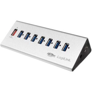 LOGILINK UA0228 USB 3.0 7+1 PORT HUB ALUMINUM WITH POWER SUPPLY
