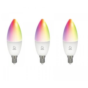 DELTACO SH-LE14RGB-3P SMART HOME ΛΑΜΠΑ LED E14 WIFI 5W RGB DIMMABLE ΛΕΥΚΗ ΣΕΤ 3 ΤΜΧ 220-240V