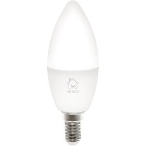 DELTACO SH-LE14W SMART HOME ΛΑΜΠΑ LED E14 WIFI 5W 2700K-6500K DIMMABLE ΛΕΥΚΗ