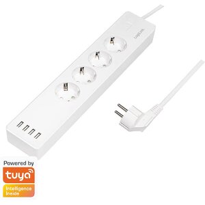 LOGILINK SH0104 SMART WIFI SOCKET OUTLET 4-WAY 4X USB WITH TUYA