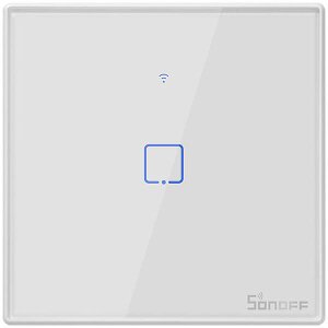 SONOFF T2EU1C-TX 1 CHANNEL TOUCH LIGHT SWITCH WI-FI WHITE