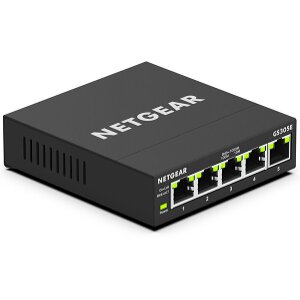 NETGEAR GS305E 5 PORTS MANAGED GIGABIT ETHERNET (10/100/1000) BLACK GS305E-100PES